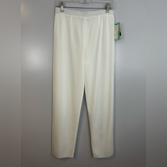 NWT Misook Classic White Pull On Wrinkle Free Acrylic Pants Size Small Petite - Picture 2 of 10